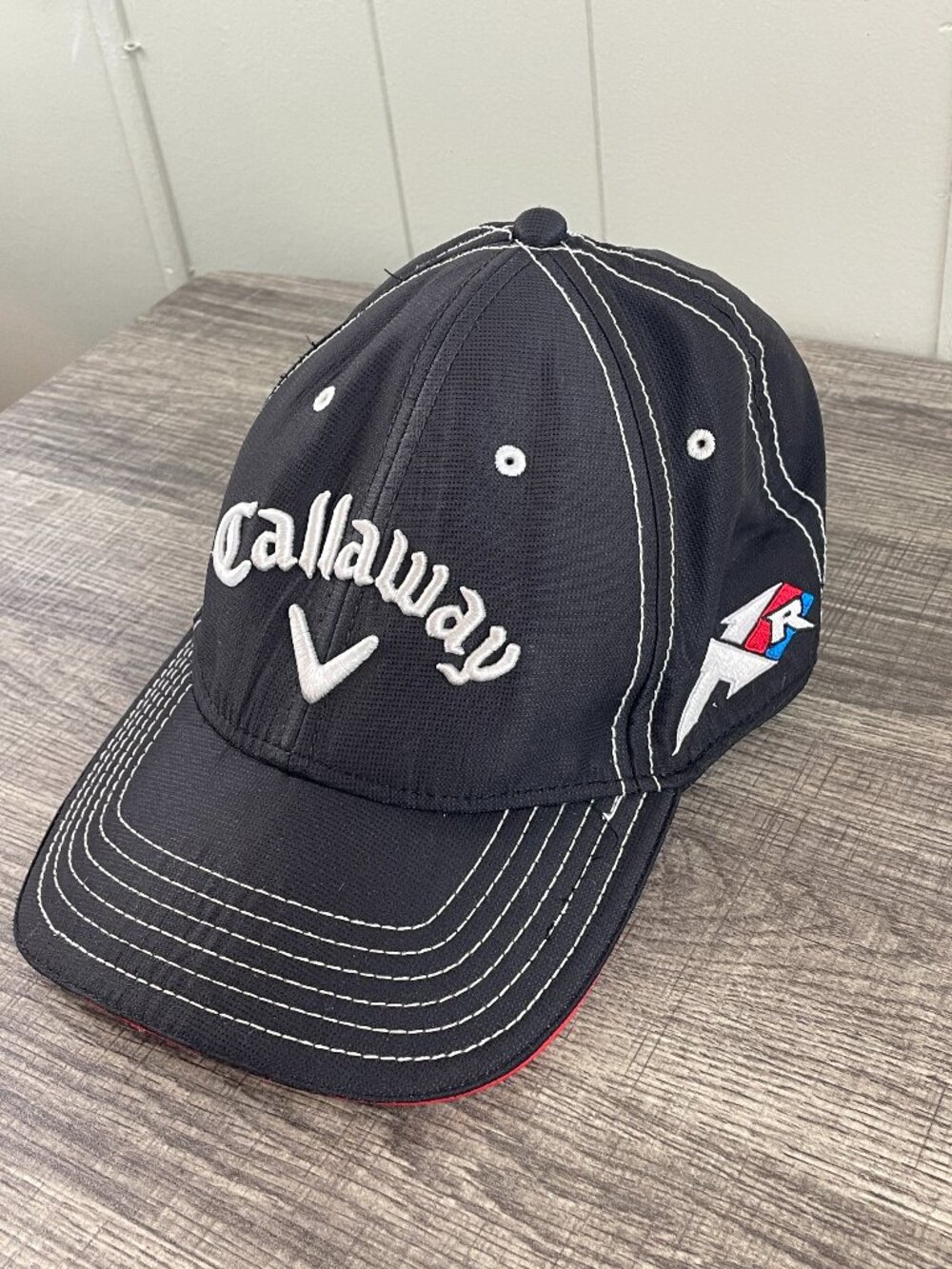 Callaway Tour Authentic Golf Hat Cap Black White Big Bertha Odyssey Adjustable